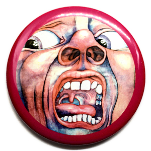 デカ缶バッジ 58mm キングクリムゾンの宮殿 In The Court Of The Crimson King プログレ