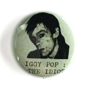 25mm 缶バッジ Iggy Pop IDIOT イギーポップ Stooges