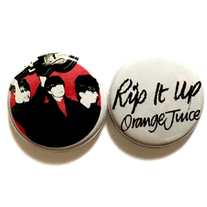 25mm 缶バッジ Orange Juice RipIt UP オレンジジュース Falling And Laughing ネオアコ Power Pop Post Punk New Wave