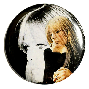 デカ缶バッジ 58mm NICO ニコ Chelsea Girl チェルシーガール Velvet underground Lou Reed ルーリード Andy Warhol アンディウォーホル