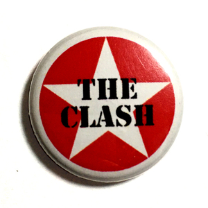 25mm 缶バッジ The Clash (Star) クラッシュ Punk Joe Strummer Paul Simonon Damned Sex Pistols