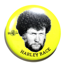 デカ缶バッジ 58mm ハーリーレイス Harley Race 美獣 NWA プロレス_画像1