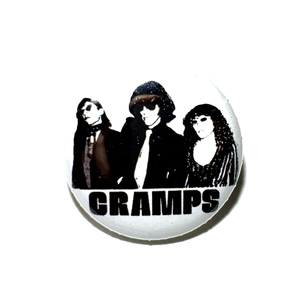 缶バッジ 25mm CRAMPS クランプス Fan Club Punk Power Pop Glam Garage Punk パワーポップ グラムロック ガレージパンク