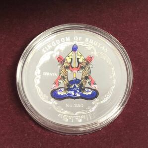 ブータン 1oz 銀貨 WORLD BUDDHA HERITAGE SERIES 2014 プルーフ銀貨 コインの画像2