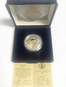 モンゴル 1oz 銀貨 500TUGRIKS 1999年 シルバー ケース付き