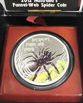 オーストラリア 銀貨 2012年 蜘蛛 SPIDER 1oz シルバー プルーフコイン_画像2