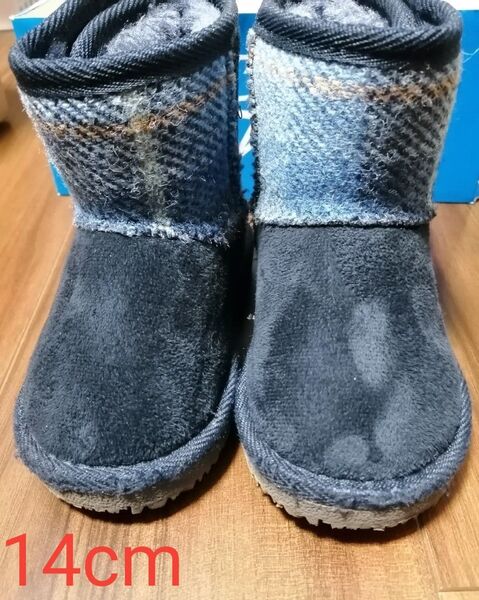 キッズ ショートブーツ ムートンブーツ14cm