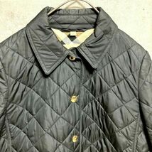 【1スタ】現行 定価12万 BURBERRY バーバリー ディテール ダイヤモンドキルティングジャケット ノバチェック ブラック 金ボタン_画像3