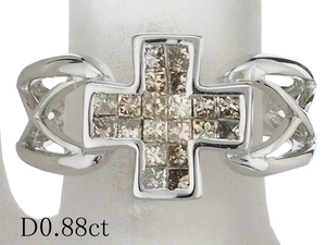  бриллиант /0.88ct Cross te The Yinling gK18WG 11 номер 