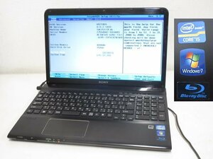 S2709S SONY ノートPC/Corei5 メモリ4GB HDD750GB OSなし SVE151B11N 【ジャンク/部品取り用】