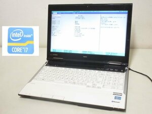 S2719S NEC LaVie LL750/L Core i7-3630QM 2.4GHz メモリ8GB HDDなし BIOS起動OK 【ジャンク/部品取り用】