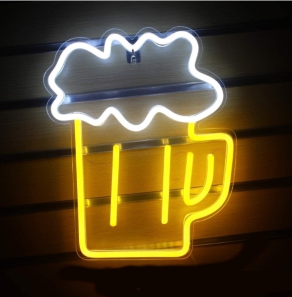 ビール ビールジョッキ　ネオンライト ネオンサイン　スタンドライト　照明 　LED　居酒屋　ビアガーデン 2