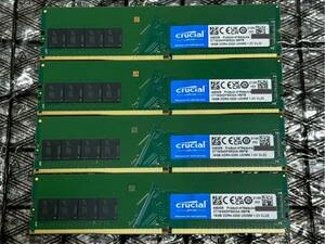 ☆★☆DDR4 SDRAM 16GB 4枚組 合計64GB (PC4-25600,DDR4-3200,Micronチップ)★☆★