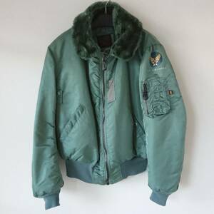 ALPHA INDUSTRIES アルファインダストリーズ B-15D フライトジャケット 襟ボア MIL-J-6251B(MOD) 中古