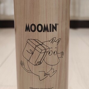 ムーミン MOOMIN ダイレクト ステンレスボトル 480ml 水筒 直飲みタイプ 保冷保温 ムーミン MOOMIN ブルー（群青色）カラー 木目デザインの画像1
