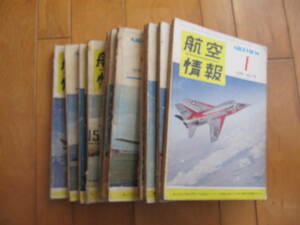 古い雑誌「航空情報　１９５８年　１１冊」です。