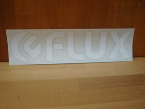 新品FLUX LOGO DIECUT STICKER(フラックスロゴダイカットステッカー) FCDS702 WHITE(ホワイト) Lサイズ
