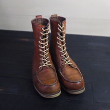 Round Leather Shoelaces/8.5・RED WING・シューレース・靴紐・革紐・ひも・ブーツ・ベックマン・ロガー・レースアップ・2218・エンジニア_画像6
