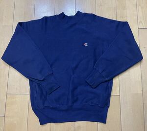 Champion チャンピオン リバースウィーブ REVERSE WAVE 90's モックネッネイビー L USED USA製