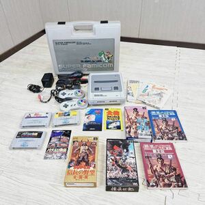 ○【売り切り】★美品★Nintendo 任天堂 SUPER FAMICOM スーパーファミコン SHVC-001 美品/未使用品カセット複数 信長の野望などなど