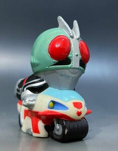 指人形 ミニソフビ 仮面ライダー新1号＋新サイクロン号 中古品 SD 仮面ライダーキッズ