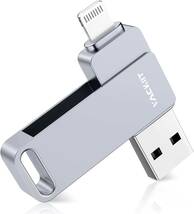 128GB Vackiit「MFi認証取得」iPhone用 usbメモリusb iphone対応 Lightning USB メモリー iPad用 フラッシュドライブ _画像5