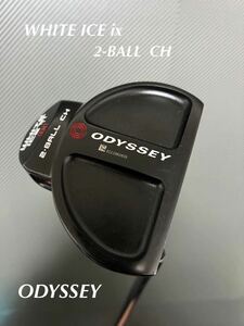 送料無料 ☆美品☆ ODYSSEY WHITE ICE ix 2-BALL CH 人気 クランクネック プロトタイプ インサート オデッセイ ホワイトアイス 2ボール