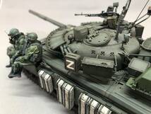 1/35 ソビエト Ｔ-80戦車 ＆ 戦闘員2名_画像9