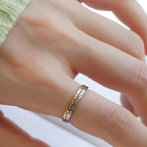 【コーティング施工！】指輪 アクセサリー レディース リング 細め 1mm幅 ピンキーリング 韓国ファッション シルバー_画像8