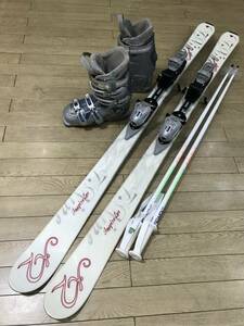 ☆★☆202４最終クリアランスセール！レディース４点セットN245 K2 INSPIRE 153ｃｍ/ 靴DALLBELO 23.0-23.5ｃｍ/ POLE新品105ｃｍ