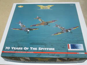 【希少・美品】CORGI コーギー 1/72 Supermarine Spitfire スーパーマリン スピットファイア "70 Years Of The Spitfire"
