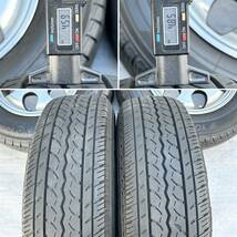 ★送料込★即決 PARAMOUNT タイヤ ホイール ガンメタポリッシュ 15×6J 6穴 139.7 +32 195/80R15 18・20年製 ハイエース 200 5399_画像8