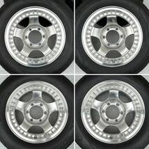 ★良品 深リム 送料込★EMR PRODUCT タイヤ ホイール (シルバー) 15×7JJ 6穴 139.7 -13 205/65R15 20年製 ハイエース 200系 4241_画像2