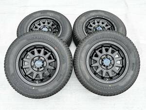 ★未使用 送料込★CRS ESSEX ENCB タイヤ ホイール ブラック 16×6.5J 6穴 139.7 +38 215/70R16 23年製 ハイエース 200 エセックス 黒 5379