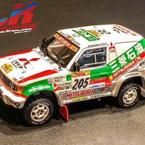 1997パリダカールラリー三菱パジェロ★篠塚建次郎LKPオリジナルミニカー★1/43PAJERO★Paris Dakar Rallyeの画像1