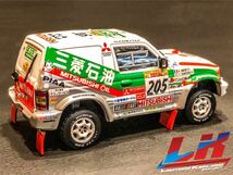 1997パリダカールラリー三菱パジェロ★篠塚建次郎LKPオリジナルミニカー★1/43PAJERO★Paris Dakar Rallye_画像2