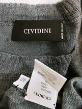 美品 CIVIDINI チヴィディーニ 半袖トップス グレー系 40_画像2