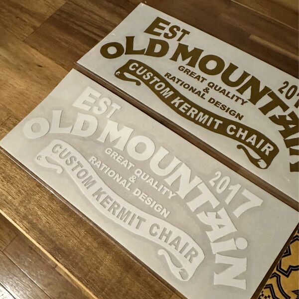 old mountain カッティングステッカー大【セット販売】