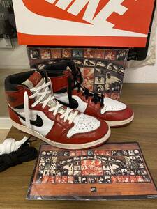 エアジョーダン1 94年製 1994 NIKE AIR JORDAN 1 ORIGINAL OG US9.5 ナイキ ジョーダン オリジナル ビンテージ ブルズカラー シカゴ27.5㎝