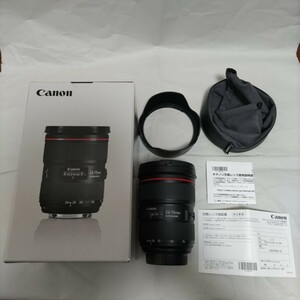 美品 Canon 広角ズームレンズ EF24-70mm F2.8L Ⅱ USM キヤノン 2型 動作確認済み 元箱・レンズケース付