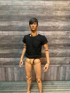 HOT TOYS 1/6 black T-shirt Match . man body correspondence doll for OF hot toys 