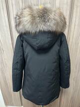 Mサイズ【未使用】MONCLER BLAVET ブラベット Fox fur TG0　ブラック　黒色　正規品　◆定価36万円◆　大人気フォックスファー_画像2