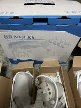 1未使用HD NVR Kit防犯カメラシステム屋外 ワイヤレス 常時録画 4台セット 配線不要 家庭用 屋外 屋内2TBハードディスク付き動体検知監視_画像2