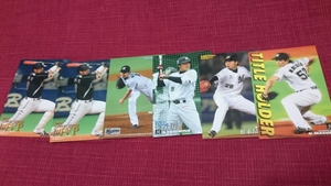 бесплатная доставка! Calbie Baseball Card Chiba Lotte Marines 6 комплектов * Все размеры карт составляют около 8,5 х 6 см.