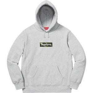 Lサイズ Supreme 23AW Box Logo Hooded Sweatshirt シュプリーム ボックス ロゴ パーカー Ash Grey グレー 灰 Camo カモ 迷彩 Large