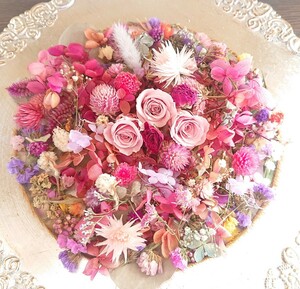 ☆Bouquet de minuit＊花材＊ヘッド＊詰合せ＊薔薇＊紫陽花＊色々＊リース ハーバリウムなどの作品づくりに＊感謝sale￥1～☆