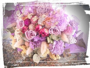 ☆Bouquet de minuit＊薔薇の花束＊プリザーブドフラワー＊ドライフラワー＊感謝sale￥1～☆