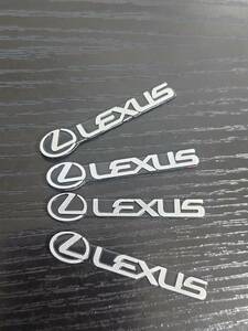 送料無料 LEXUS ミニエンブレム　4枚セット LS LX LC GS ES IS RX RC NX UX CTレクサス　