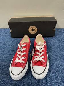 新品 CONVERSE ALL STAR OX RED M9696 22.5cm コンバース オールスター OX レッド スニーカー