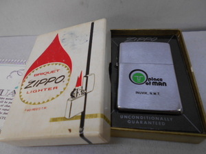 CANADA オンタリオ ナイアガラ 　ビンテージZippo　Place of man 1969?-1976年製　インナー、箱もカナダ製　未使用　